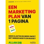 Een marketingplan van 1 pagina