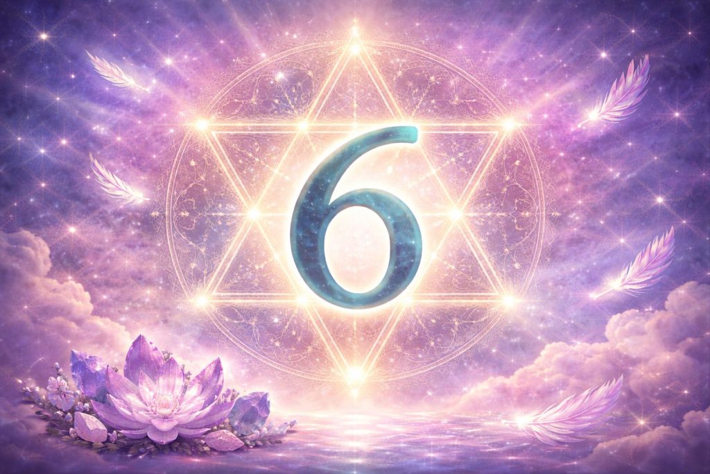 numerologie 6 in paars