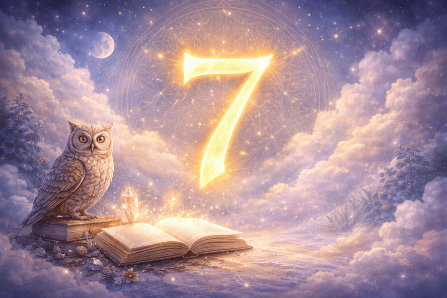 Magisch betekenis numerologie nummer 7 boek uil