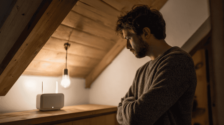 Man probeert te ontdekken welke kleine technische vertragingen zijn focus tijdens thuiswerken verstoren
