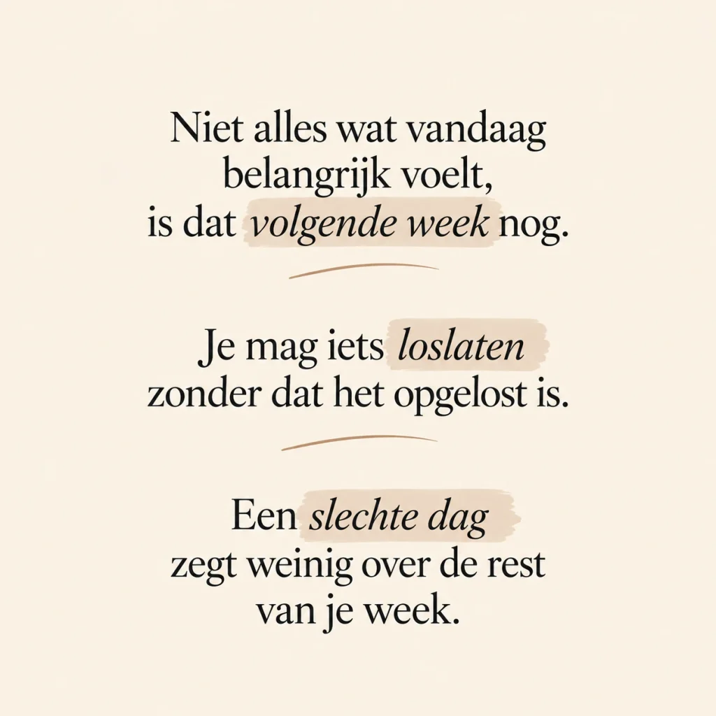 spreuk van de dag om te relativeren